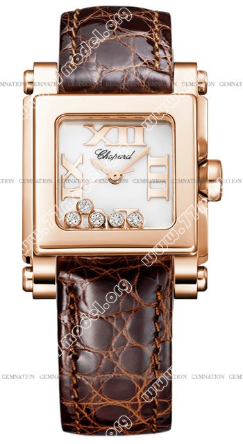 Replica Chopard 275349-5001BR Happy Sport Square Ladies Watch Watches