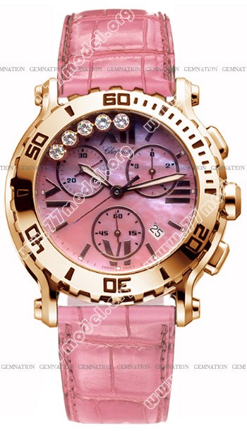 Replica Chopard 283581-5006 Happy Sport Round Chronograph Ladies Watch Watches