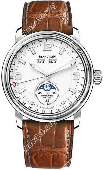 Replica Blancpain 2863-1127-53B Leman Moon Phase Calendar Mens Watch Watches