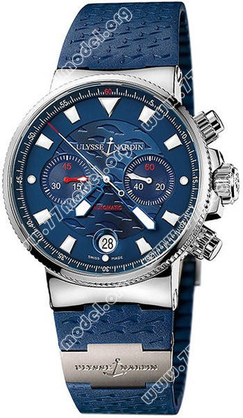 Replica Ulysse Nardin 353-68LE-3 Marine Blue Seal Chronograph Mens Watch Watches