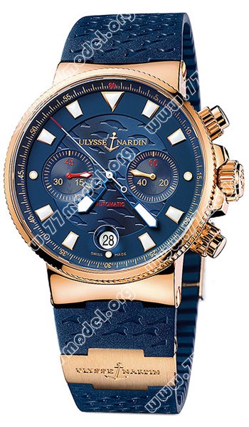 Replica Ulysse Nardin 356-68LE-3 Marine Blue Seal Chronograph Mens Watch Watches