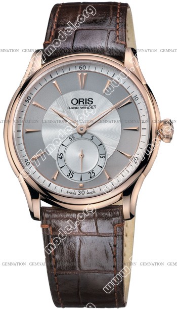 Replica Oris 39675806051LS Artelier 18k Rosegold Hand Winding Mens Watch Watches