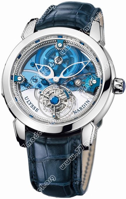 Replica Ulysse Nardin 799-90 Royal Blue Mystery Tourbillon 43mm Medium Watch Watches