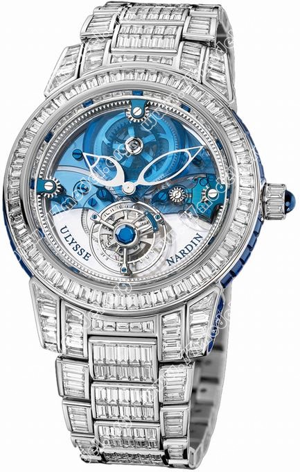 Replica Ulysse Nardin 799-99BAG-8BAG Royal Blue Mystery Tourbillon 43mm Medium Watch Watches