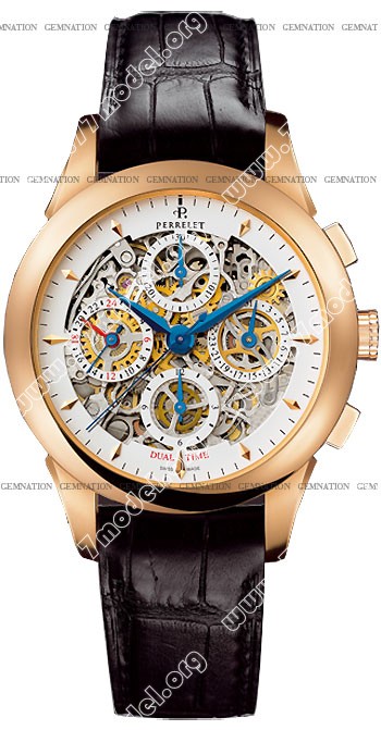 Replica Perrelet A3007.8 Chronograph Skeleton GMT Mens Watch Watches