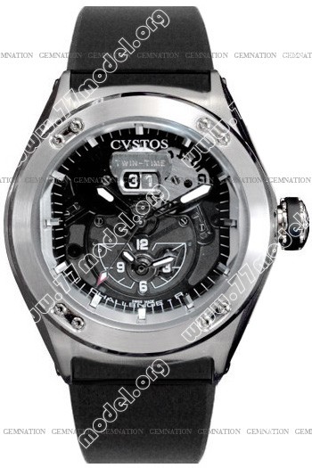 Replica Cvstos CVTTRNSTGR Challenge-R Twin Time Mens Watch Watches