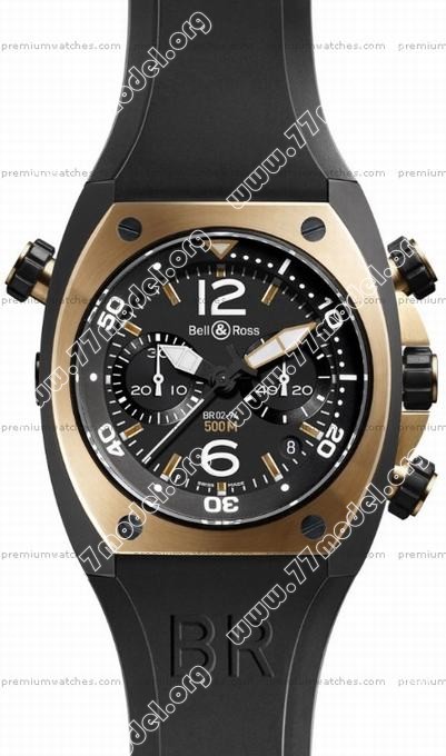 Replica Bell & Ross BR02-CHR-BICOLOR BR 02-94 Chronographe Mens Watch Watches