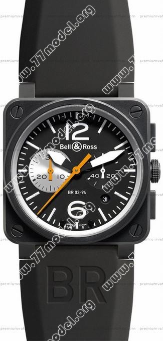 Replica Bell & Ross BR0394-BW BR 03-94 Chronographe Mens Watch Watches