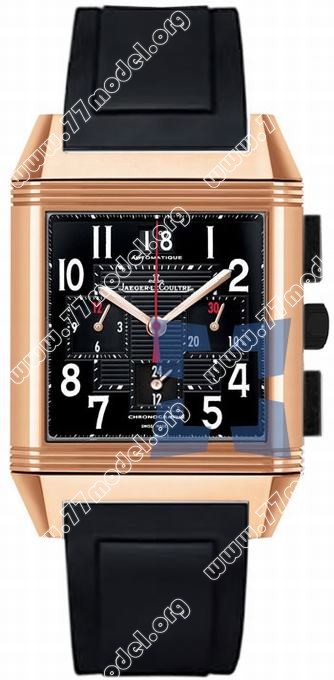 Replica Jaeger-LeCoultre Q7012672 Reverso Squadra Chronograph GMT Black Mens Watch Watches