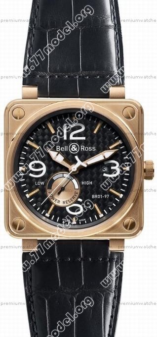 Replica Bell & Ross BR0197-PINKGOLD BR 01-97 Reserve de marche Mens Watch Watches