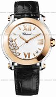 replica chopard 278492-9001 happy sport round ladies watch watches