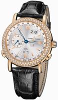 Ulysse Nardin 326-28 GMT +/- Perpetual 38.5mm Mens Watch Replica