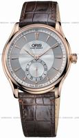 Oris 39675806051LS Artelier 18k Rosegold Hand Winding Mens Watch Replica