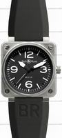 replica bell & ross br0192-bl-st br 01-92 mens watch watches