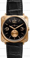 replica bell & ross brs-pkgold-black_d br s mecanique unisex watch watches