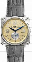 replica bell & ross brs-whgold-ivory_d br s mecanique unisex watch watches