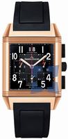 replica jaeger-lecoultre q7012672 reverso squadra chronograph gmt black mens watch watches