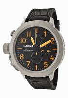 replica u-boat 5677 flightdeck 7750 50 titanium ca bk-or men's watch watches