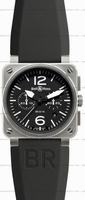 Bell & Ross BR0394-BL-ST BR 03-94 Chronographe Mens Watch Replica